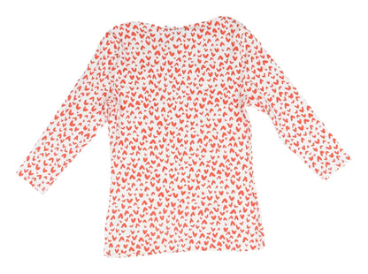 Womens UK Size 10 Marks and Spencer Multicoloured Basic T-Shirt