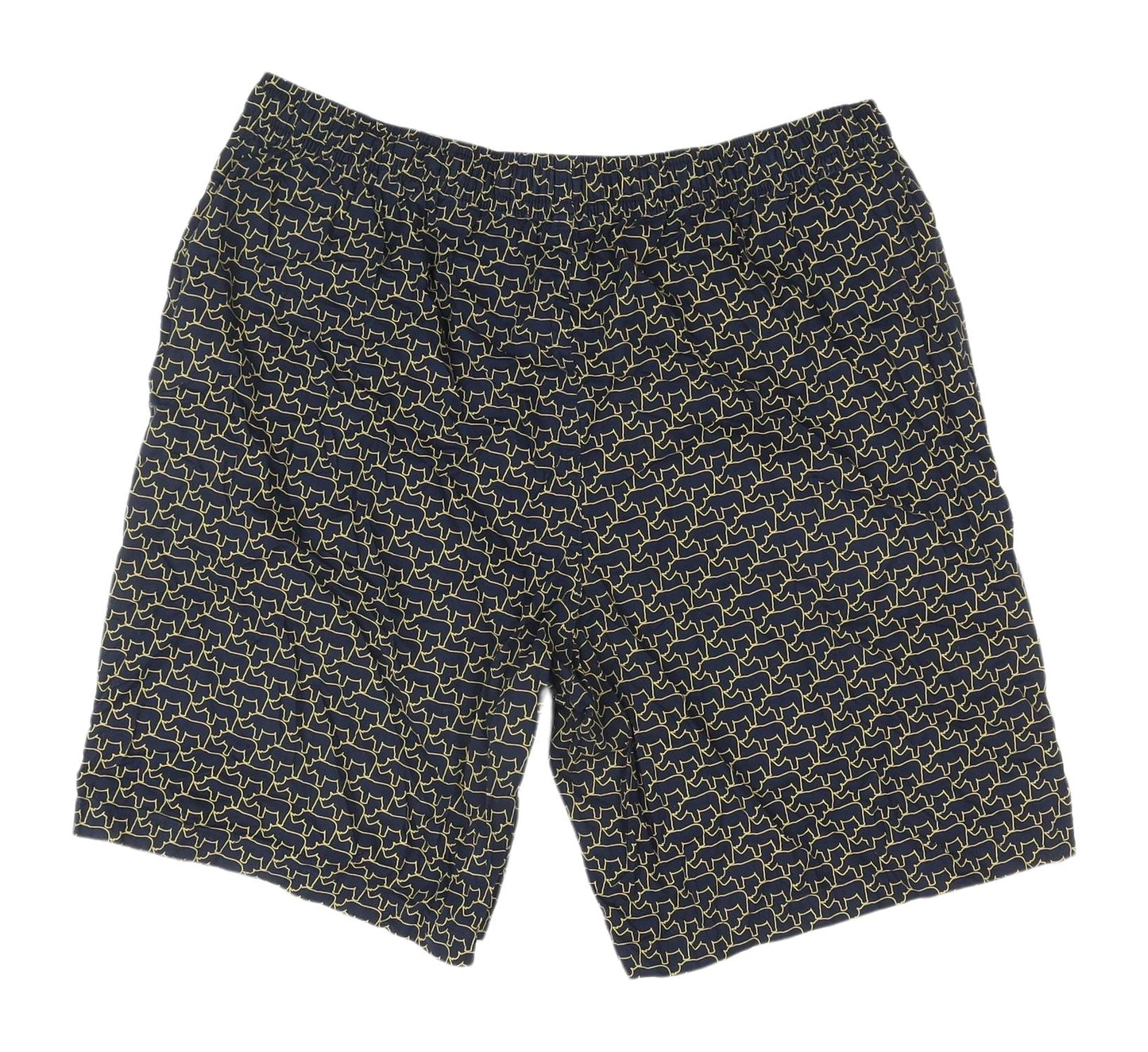 Marks and Spencer Women's Black Animal Print Rhino Shorts M