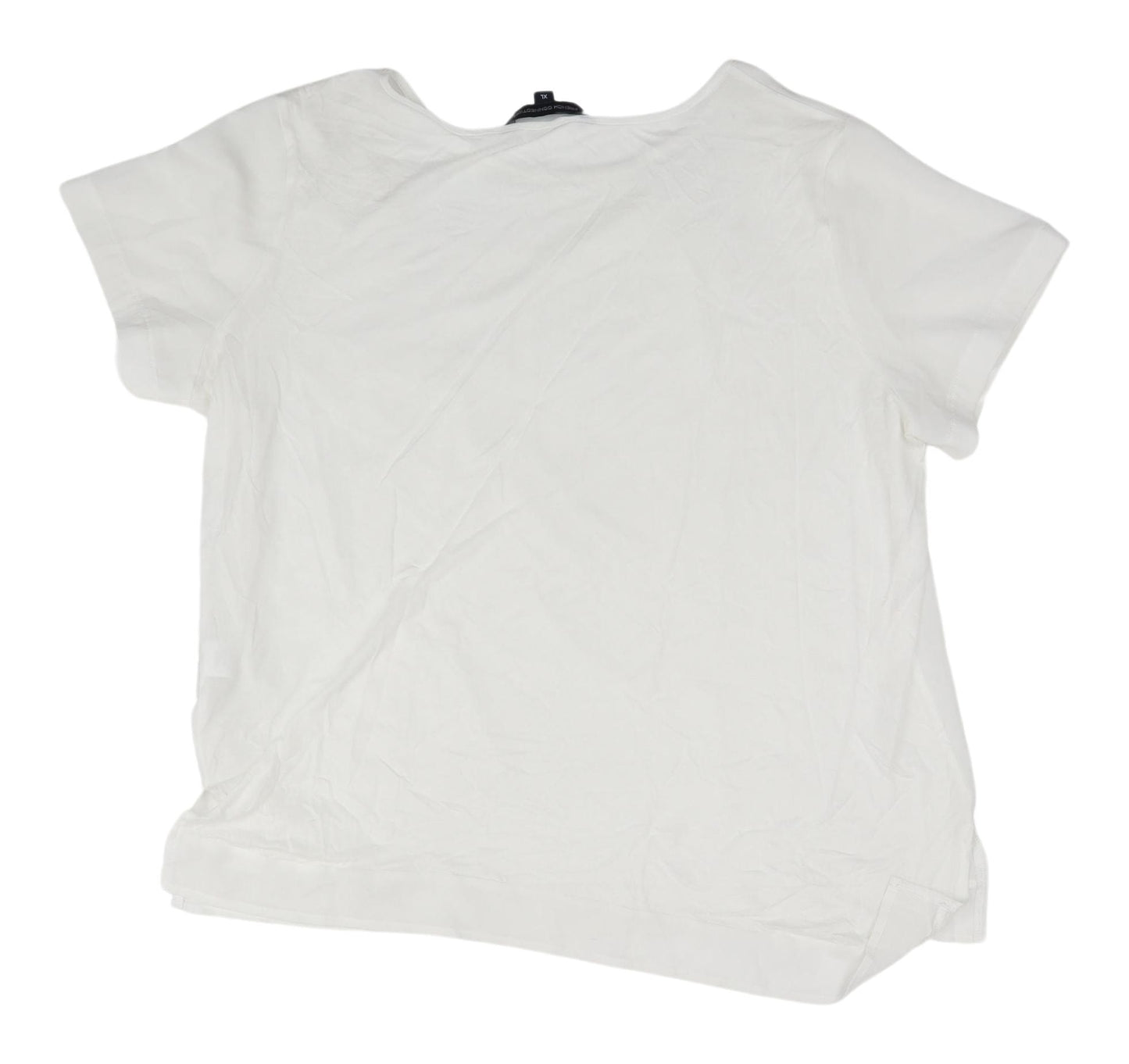 French Connection White XL Women's T-Shirt Casual