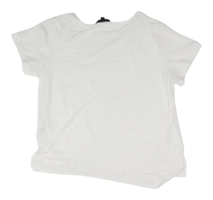 French Connection White XL Women's T-Shirt Casual