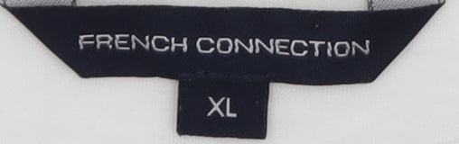 French Connection White XL Women's T-Shirt Casual