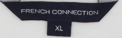French Connection White XL Women's T-Shirt Casual