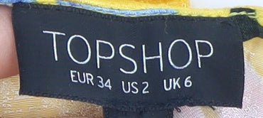 Womens UK Size UK 6 Topshop Multicoloured Camisole Tank
