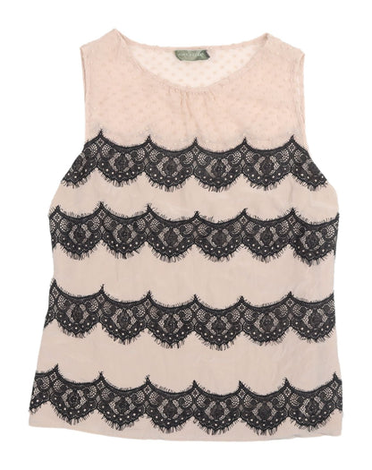 Womens UK Size 14 Mint Velvet Beige Camisole Blouse