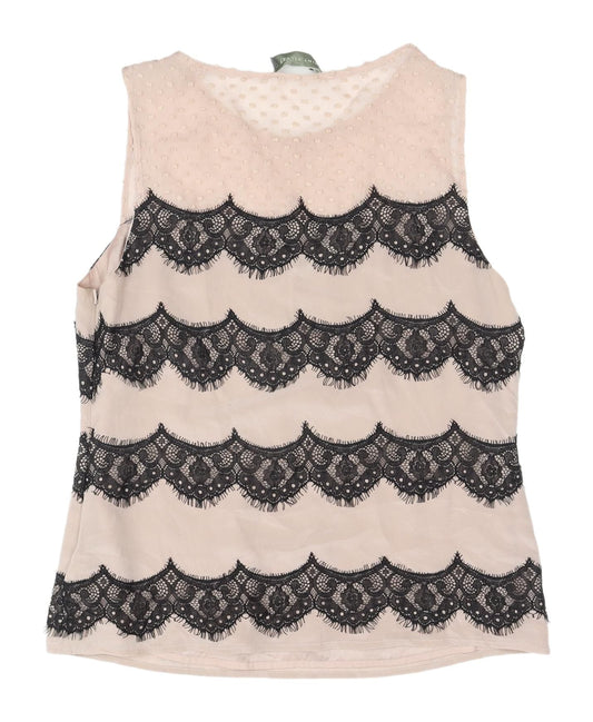 Womens UK Size 14 Mint Velvet Beige Camisole Blouse