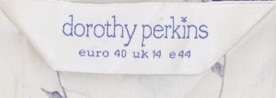 Womens UK Size 14 Dorothy Perkins Beige  Blouse