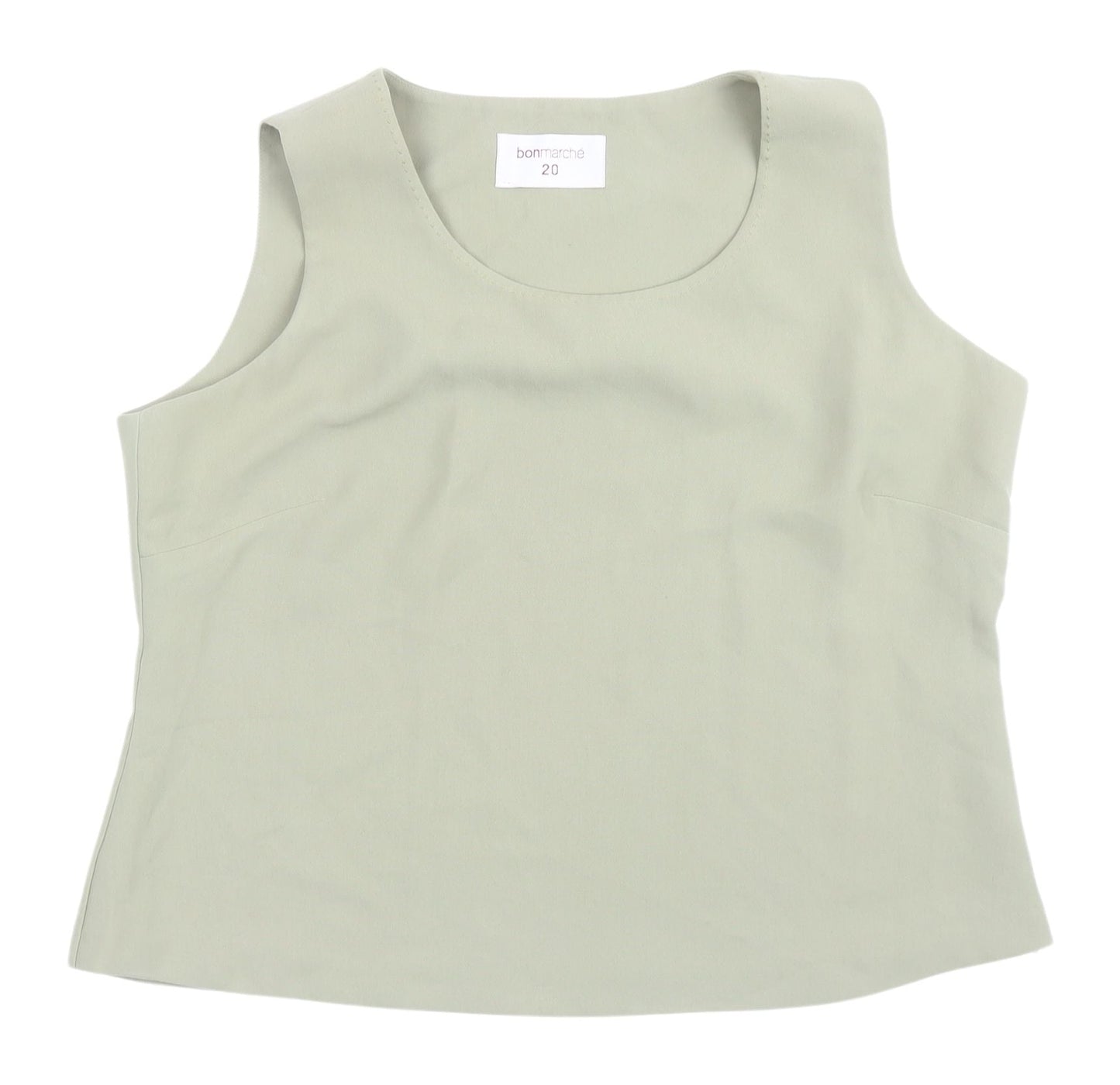 Womens UK Size 20 Bonmarché Green Basic Tank