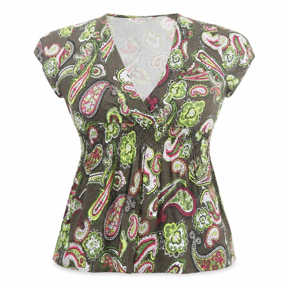 Womens UK Size XL Yessica Multicoloured Wrap Blouse