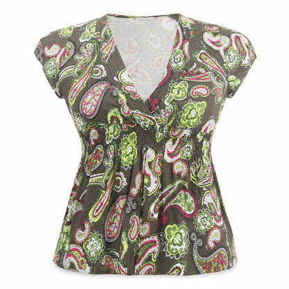Womens UK Size XL Yessica Multicoloured Wrap Blouse