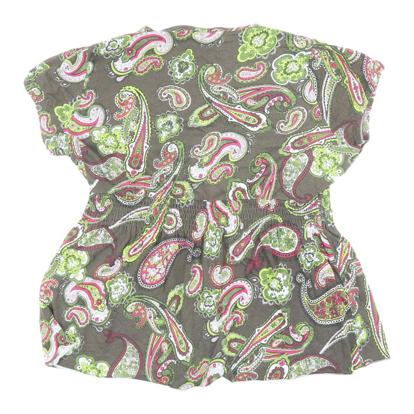 Womens UK Size XL Yessica Multicoloured Wrap Blouse
