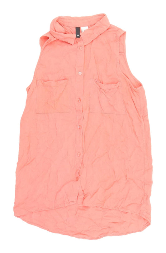 Womens UK Size 6 H&M Pink  Button-Up
