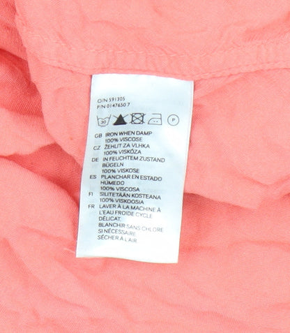 Womens UK Size 6 H&M Pink  Button-Up