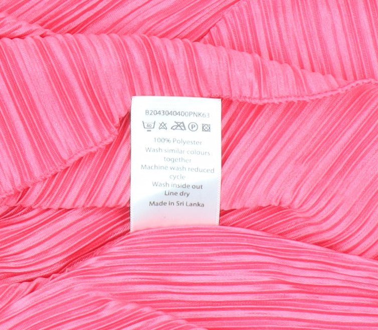 Womens UK Size 12 Bonmarché Pink Basic Blouse