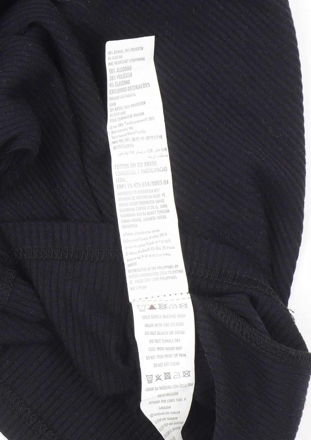 Cotton On Black Bodycon Dress M Women Sleeveless Casual