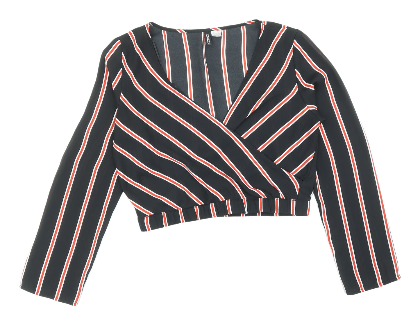 Womens UK Size 12 H&M Multicoloured Wrap Blouse