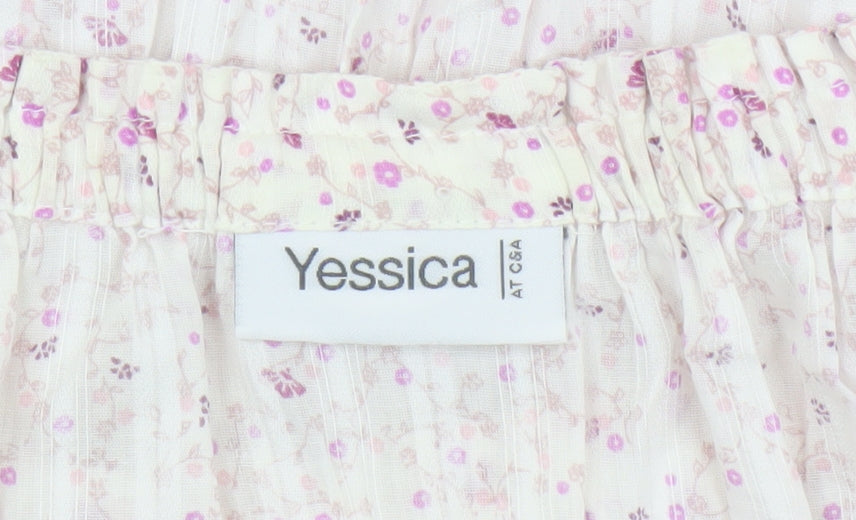Womens UK Size 12 Yessica Multicoloured Basic Blouse