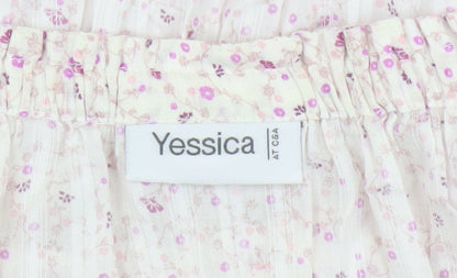 Womens UK Size 12 Yessica Multicoloured Basic Blouse