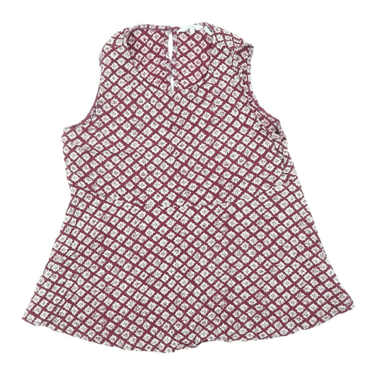 FatFace Women's Multicoloured Geometric Blouse Size 10