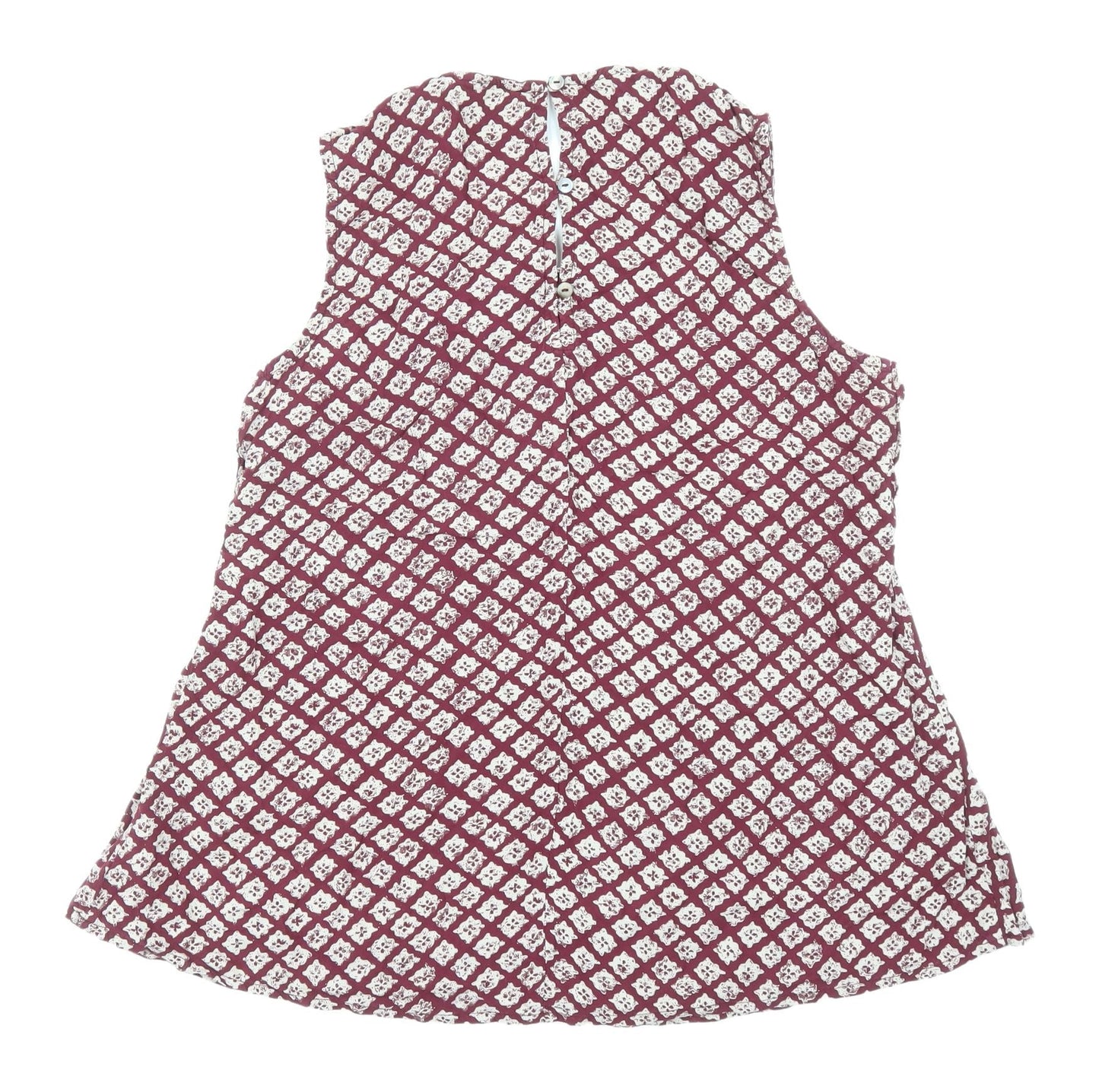 FatFace Women's Multicoloured Geometric Blouse Size 10