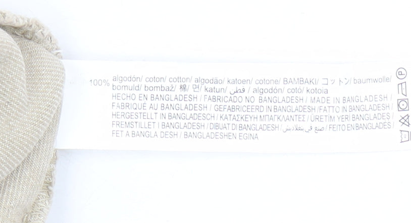 Bershka Women's Beige High Rise Chino Shorts Size 8