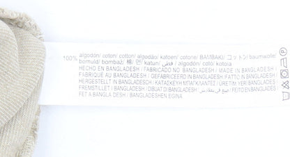 Bershka Women's Beige High Rise Chino Shorts Size 8