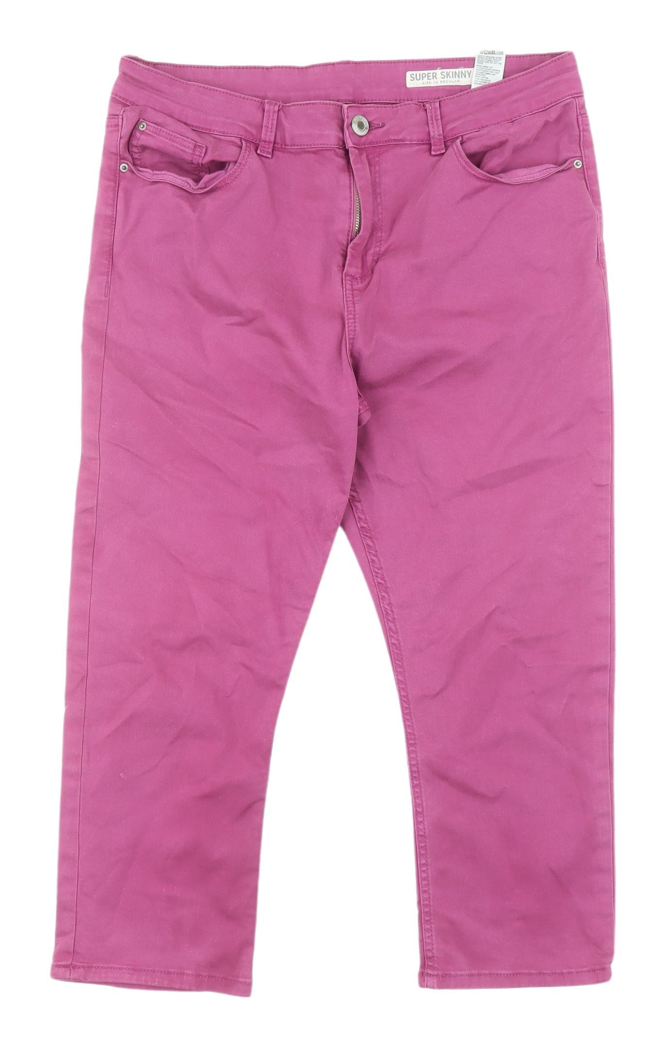 Womens UK Size 12 Marks and Spencer Regular Fit Skinny Purple Jeans