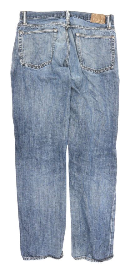 GAP Men's Blue Straight Jeans, Size 32, Medium Wash