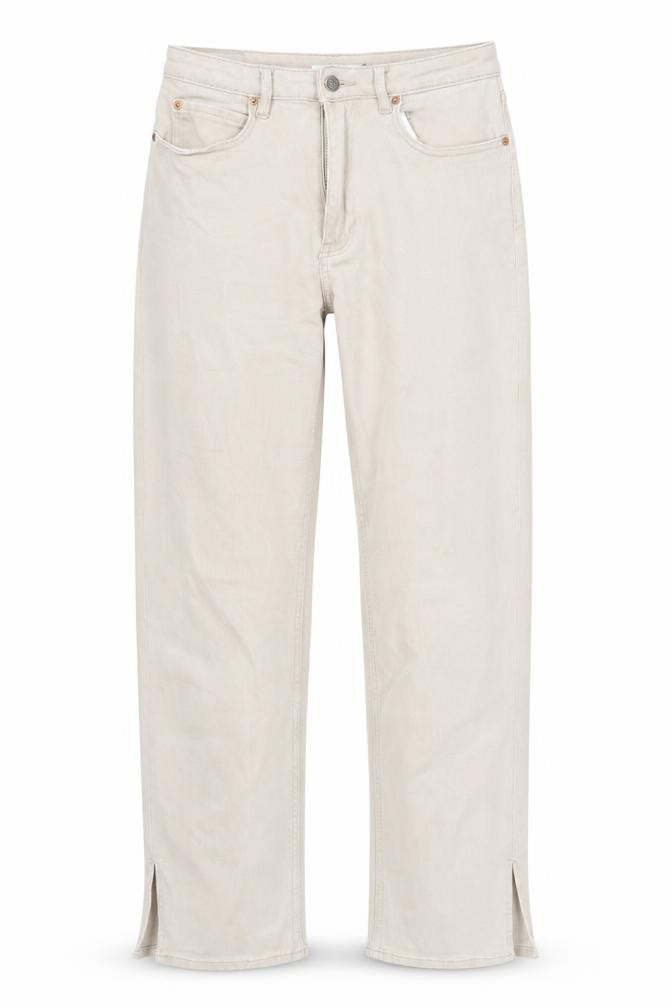 Womens UK Size M Motel Regular Fit Straight Beige Jeans