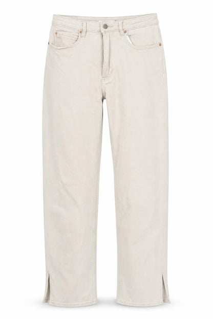 Womens UK Size M Motel Regular Fit Straight Beige Jeans