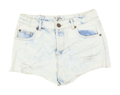Miss Selfridge Women's Blue Denim Cut-Off Shorts, UK 10