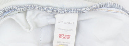 Miss Selfridge Women's Blue Denim Cut-Off Shorts, UK 10