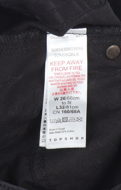 Topshop Women's Skinny Black Jeans Size 26