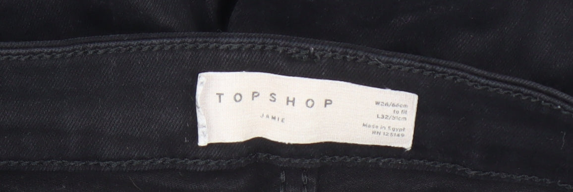 Topshop Women's Skinny Black Jeans Size 26