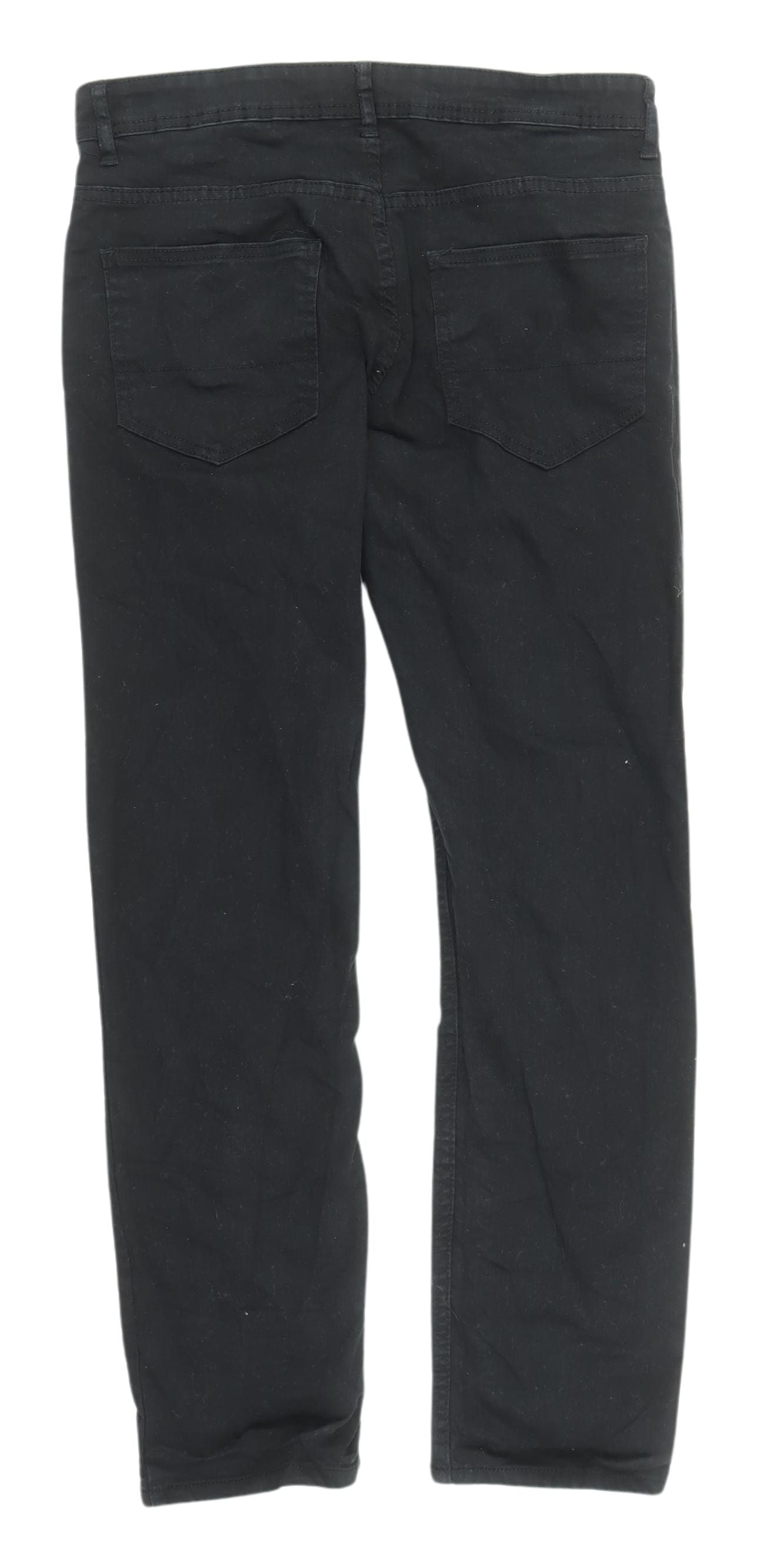 Denim Co. Men's Black Straight Jeans, Size 32