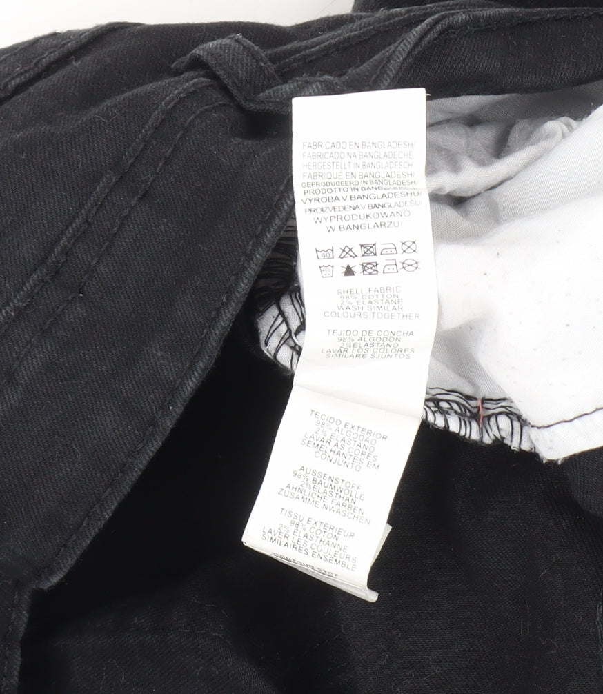 Denim Co. Men's Black Straight Jeans, Size 32