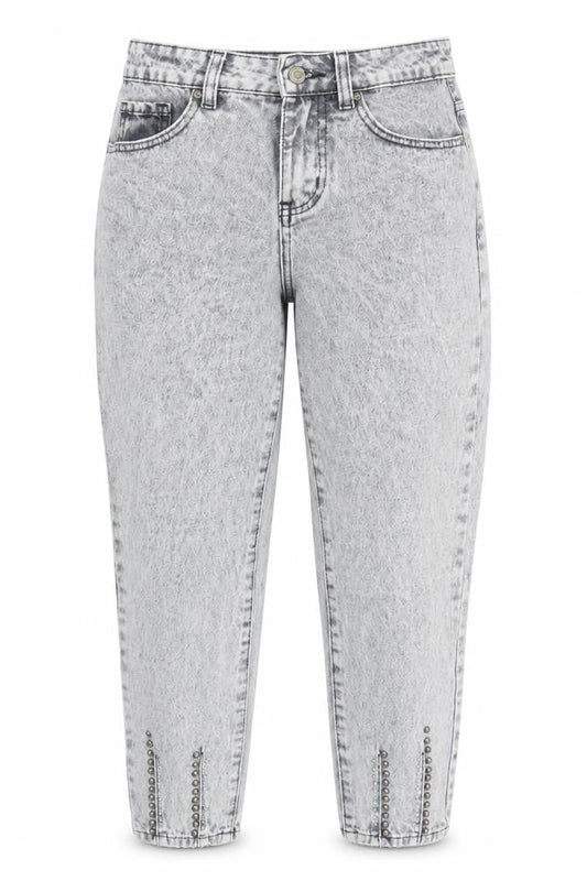 Womens UK Size XS Redial  Cropped Grey Jeans