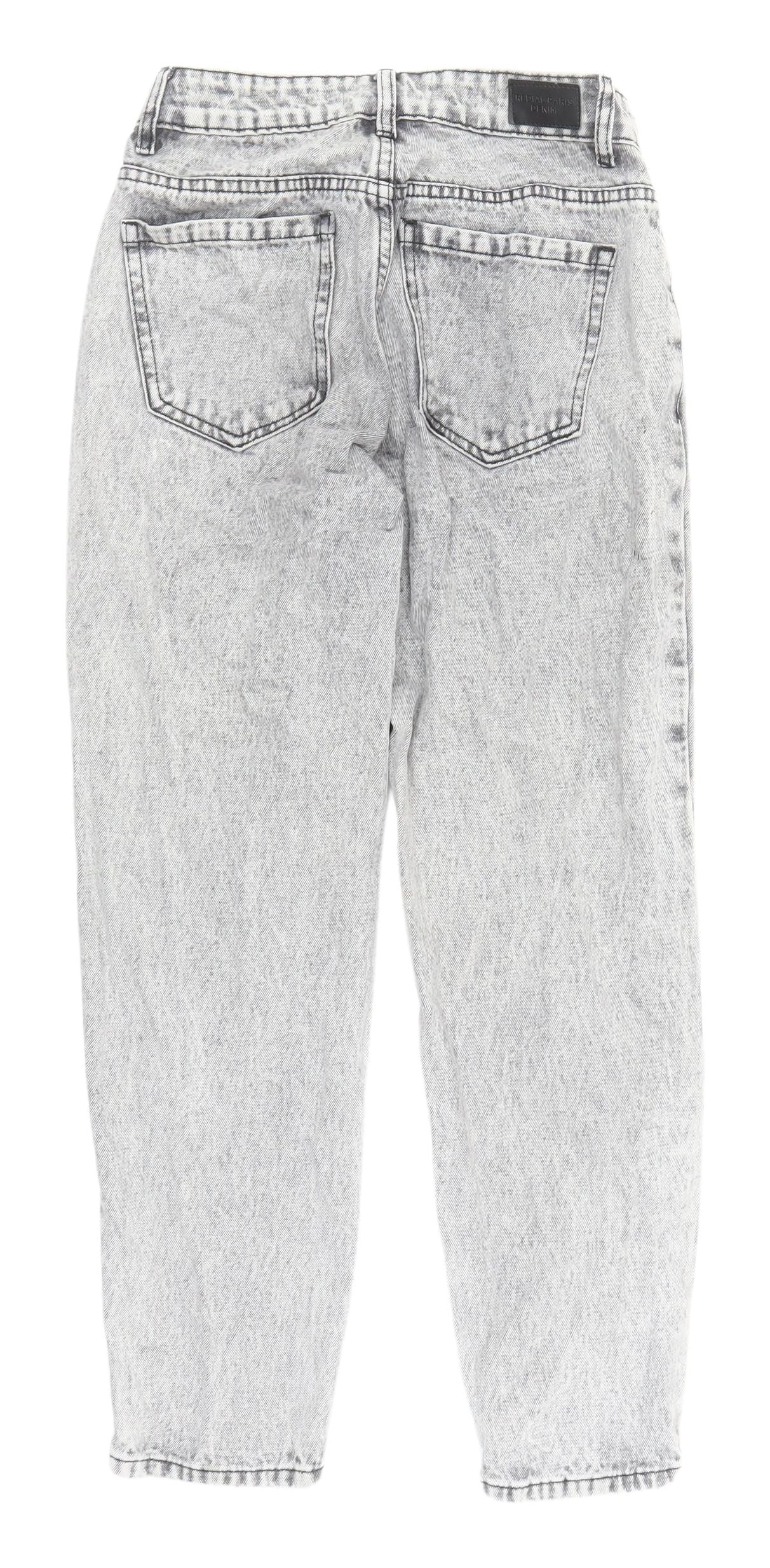 Redial Women's Grey Cropped Denim Jeans XS