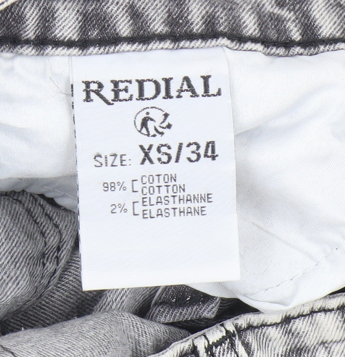 Redial Women's Grey Cropped Denim Jeans XS