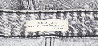 Redial Women's Grey Cropped Denim Jeans XS