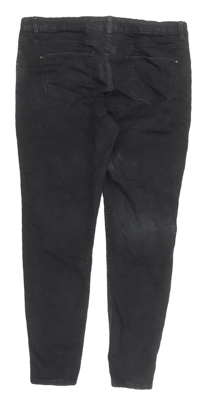 New Look Women's Black Skinny Jeans Size 16