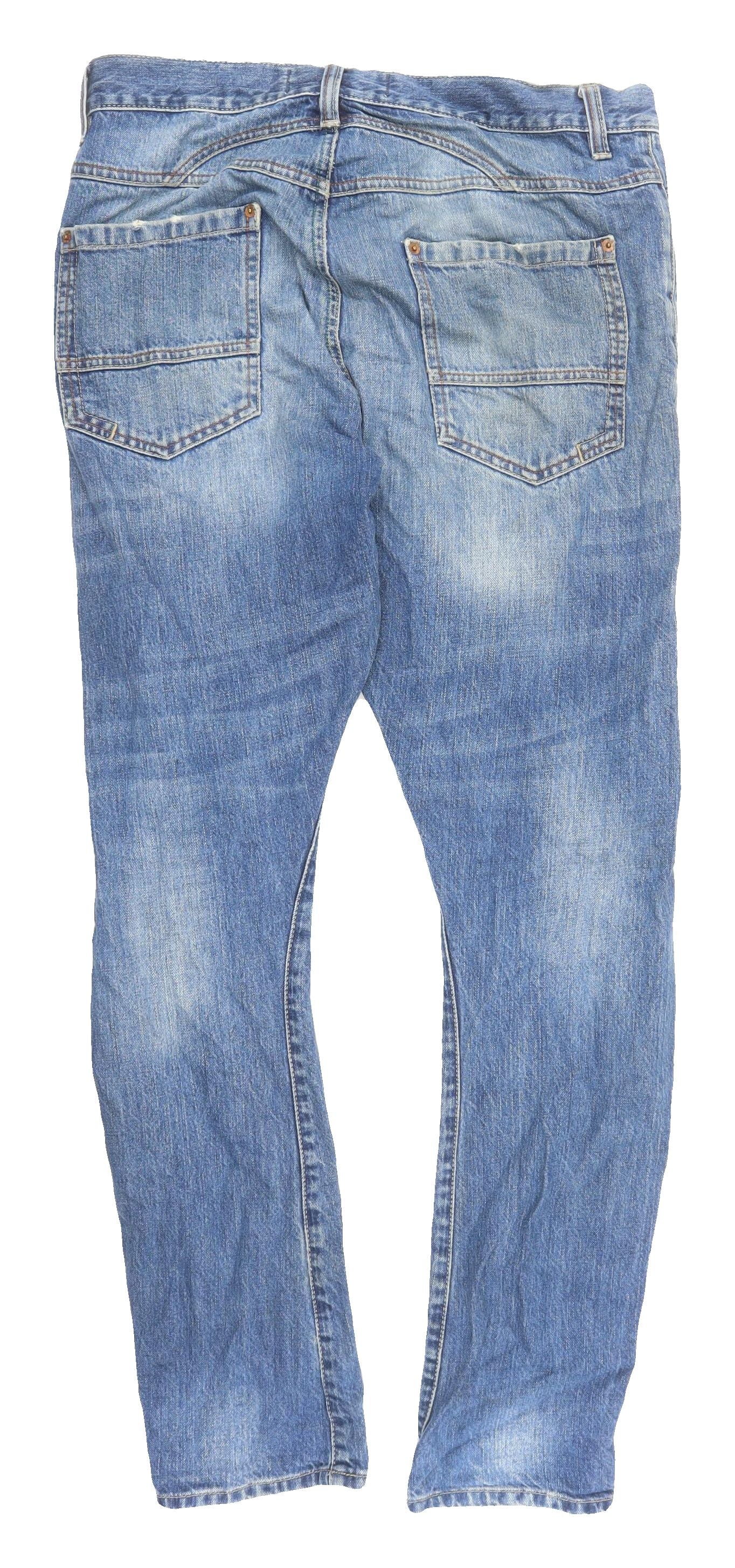 Mens UK Size L Topman Slim Fit Skinny Blue Jeans