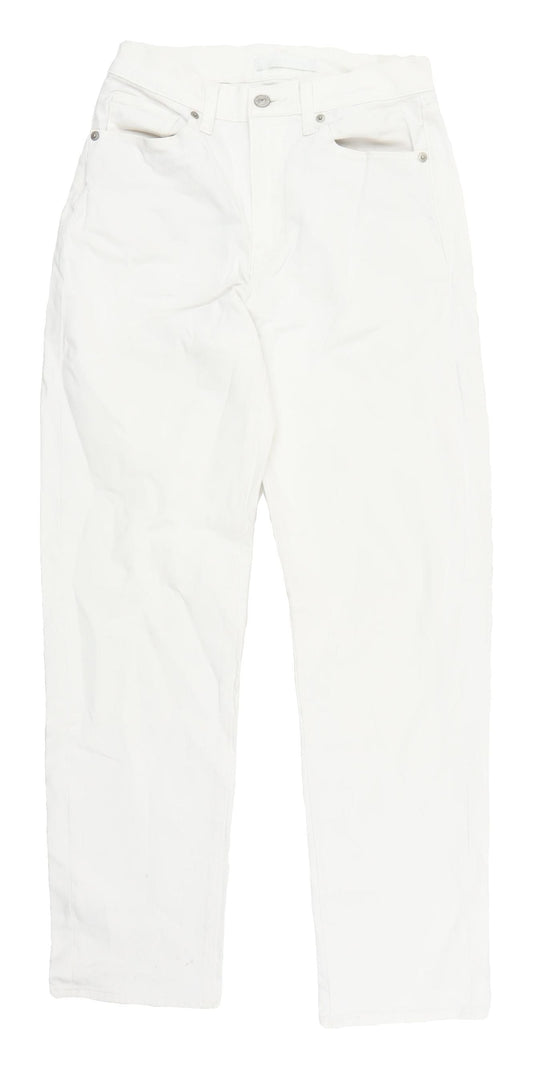Uniqlo Women's White Jeans 25 Waist Denim