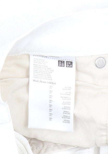Uniqlo Women's White Jeans 25 Waist Denim