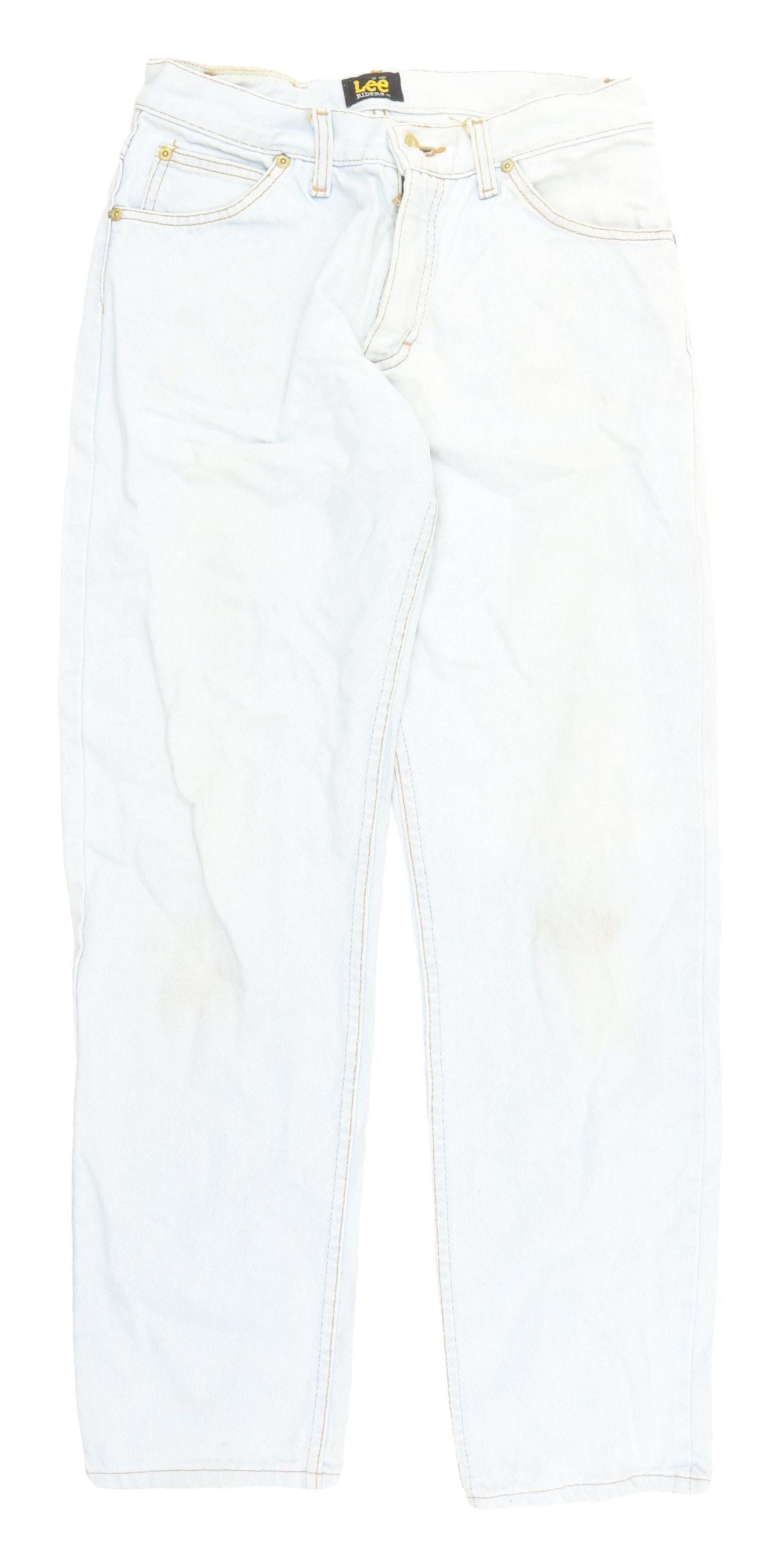 Lee Men's Light Blue Straight Leg Jeans 32-32