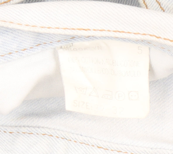 Lee Men's Light Blue Straight Leg Jeans 32-32