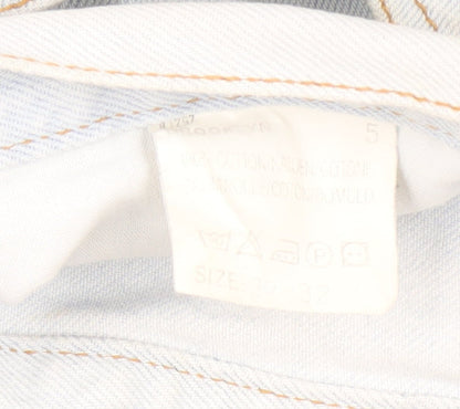 Lee Men's Light Blue Straight Leg Jeans 32-32