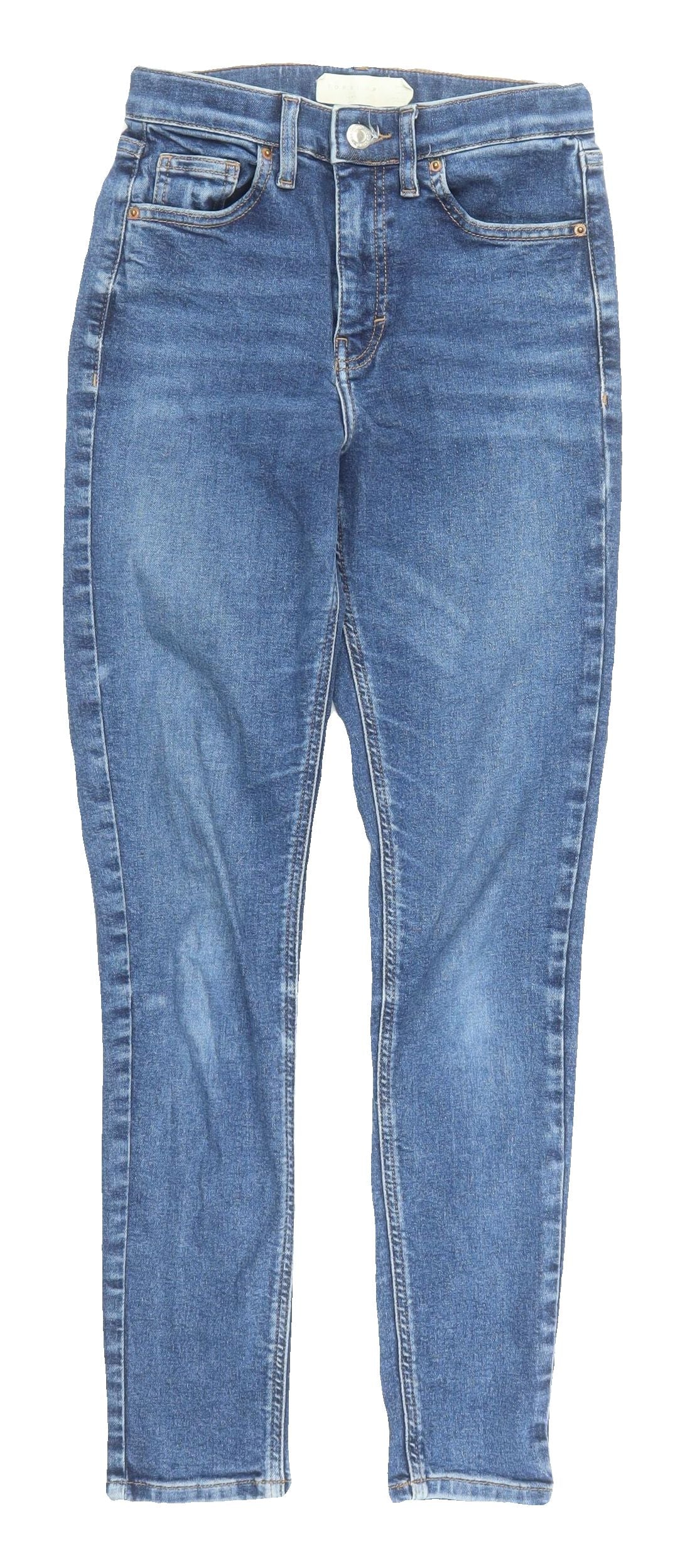 Topshop Women's Blue Skinny Jeans Size 4