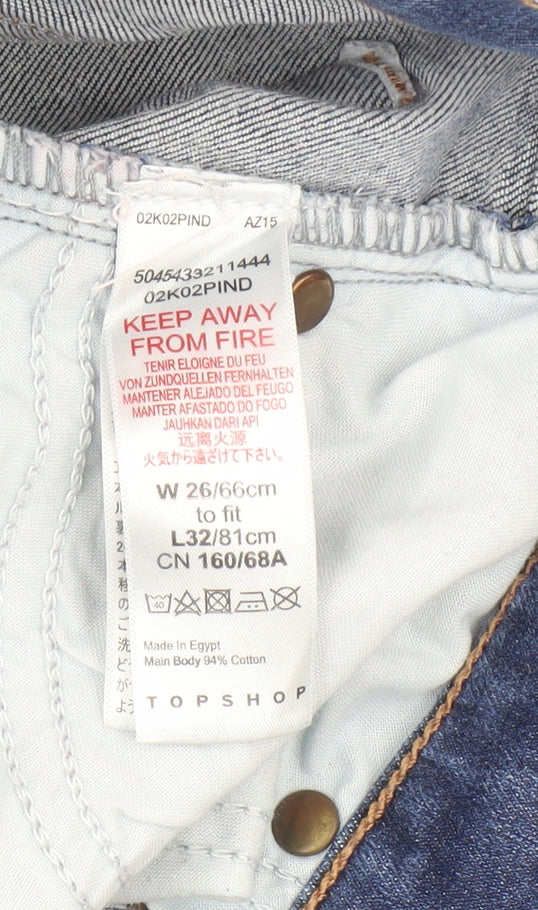 Topshop Women's Blue Skinny Jeans Size 4