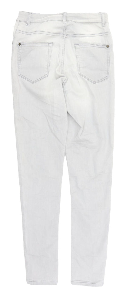 Miss Selfridge Grey Skinny Denim Jeans, Size 10