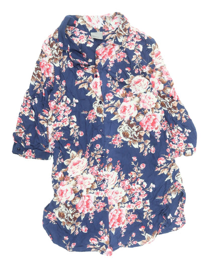 Womens UK Size M VERO MODA Multicoloured Tunic Button-Up
